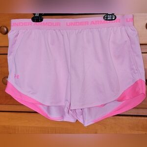 Under Armour Women's Light Pink Athletic Shorts with Pockets NWOT